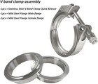 Hfs r  Stainless Steel 304 Quick Release V-band Turbo Downpipe Clamp 1 75inch