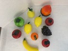 Lot Of 11 Vintage Murano Style Handblown Art Glass Fruit Grape Apple Peach Lemon