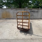 Vintage Railway Luggage Cart  Original Wood And Metal Finishes  Operates Well 