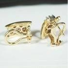 2 00 Ct Round Cut Vvs1 d Diamond Huggie Hoop Earrings 14k Yellow Gold Finish