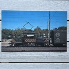 Vtg Sacramento Northern Steeple Cab  654 Electric 9x6 Photo Card Vanishing Vista