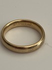 Artcarved 14k Yellow Gold Wedding Band Ring Size 6 5 No Stone Signed Jewelry