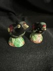 Gorgeous Vintage Tropical Bird Salt N Pepper Shakers From Japan 