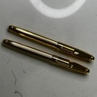 The Bombay Company Fountain Pen   Ballpoint Set     Lined Gold Finish  Medium
