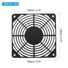 4pcs 120mm Fan Filter Abs Plastic Ventilator Grill Protector Guard Black
