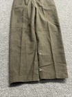 Vintage 1950s Us Military Army Trousers 35  34x30  Wool Ucw 1-55 Brown  Flaws