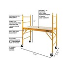 Scaffolding Platform  Bakers Scaffold Ladder Roofing Equipment  6 Ft