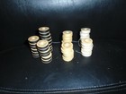Lot Of 42 Vintage American Thread Co  Star Bobbins  36 Black  White  Yellow