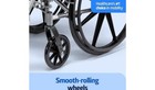 Medline Lightweight Wheelchair W  Swing-back Arms  Elevating Leg Rests  18   x16   