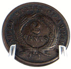 1864 P  Two Cent Piece 2c Nice Coin Civil War Date Us Copper Coin --- ch86ah-2