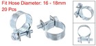 16-18mm Mini Fuel Injection Hose Clamp Zinc Plated Steel Fuel Line Clamp 20pcs