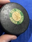 Vintage 1970   s Salt Lake Golden Eagles Art Ross Converse Game Hockey Puck Chl