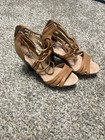 Very Notable Women s Brown Tan Strappy Ballroom Dance Shoes For Latin Salsa