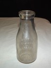 Vintage 1921 Boulevard Dairy Company Embossed 1  Pint Milk  Bottle