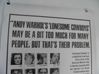 Andy Warhol Lonesome Cowboys Linen Backed Poster 1968 Joe Dallesandro 60 s Gay