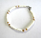 Vintage Shell Bracelet Or Anklet 5mm 9 5 Inch