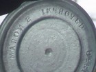Mis-print Letters Mason s Improved Pat d May 10 1870 Glass Canning Jar Insert