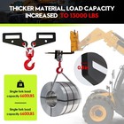 2-pack Forklift Lifting Hook fork Lifting Attachment single Piece Load 6600 Lbs