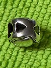 Vintage 925 Sterling Silver Irish Celtic Claddagh Heart Charm Bead Italy W ship