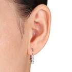 1 2ct Tw 3-stone Real Diamond Women s Lever Back Earrings 14k Yellow Gold