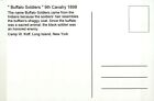   Buffalo Soldiers   9th Cavalry African American  Black Men  Civil War Postcard