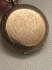 Rare Dueber Gold Filled Hunter Pocket Watch Case 20 Yrs Warranted Elgin Movement