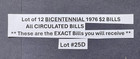 Lot Of 12 1976  2 Bills   Bicentennial Two Dollar Notes   Us Currency Lot  25d