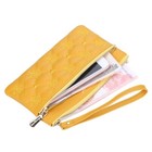 Women s Leather Clutch Bag Large Capacity Zip Wallet Id Card Holder Wrist Purse