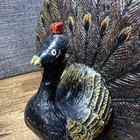 Vintage Cast Iron Peacock Figurines Bookends Art Deco Boho Library Decor