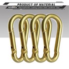 Carabiner Clips  3  Carbon Steel Spring Snap Hook Caribeener Clips Buckle Pac   