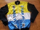 Vintage Usa Today Newspaper Cycling Jacket Size Large Colorblock Rare 80s 90s
