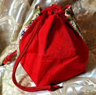 Vintage Japanese Kinchaku Draw-string Bag