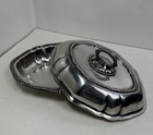 Vtg 3 Piece Covered Silver Serving Dish Barker Ellis English Platter Markings