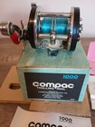 Vtg 50s Rare Compac 1000 Trolling Fishing Level Wind Reel Made Japan Box Manual