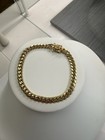 Yellow Gold Curb Link Bracelet 5mm 7   - 14kt  solid 