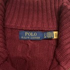 Polo Ralph Lauren Cable-knit Cotton Half-zip Mock Neck Sweater  Burgundy