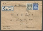 Gold Coast 1933 Wax Seal On Ohms Registered Cover Accra To Canada  receiver 