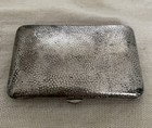 Antique German 800 Silver Cigarette Case 1922 Engraved Hammered Dedication 50g