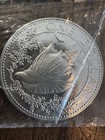1974 Bahamas Silver 1 Dollar Proof Coin Conch Shell Original Vintage Sealed Pack