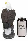 9 h Realistic American Pride Majestic Bald Eagle Perching On Cliff Rock Statue