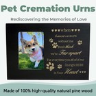 Large Wooden Pet Memorial Urns For Dogs And Cats Ashes With Photo Frame love 
