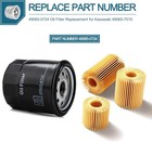 2x Oil Filter For Kawasaki Fh381v Fh430v Fh480v Fh541v Fh580v Fh601d Fh601v