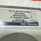 2013 Great Britain 5oz Silver Britannia Pf70 Ucam Ngc First Release Scarce