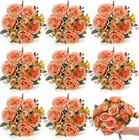 Realistic Silk Peonies Bouquet - 8 Bundles For Elegant Wedding Centerpieces