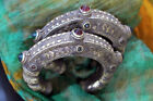 Pair Vintage Afghan Kuchi Cuff Bracelets - Very Small 5 5 Inch Wrists  4674