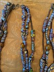 2 Venetian Millefiori Trade Bead African Necklaces