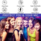 100pcs Microphone Covers Disposable Non-woven Clean No-odor Windscreen Filters