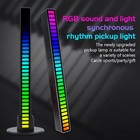 2x Car Atmosphere Strip Light Bar Led Rgb Music Sync Sound Control Rhythm Lamp