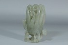 Chinese Antique Old Hetian Jade Hand-carved Buddha s Hand Gourd Ornament
