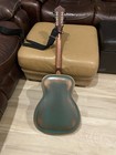 Recording King Swamp Dog Metal Body Resonator Guitar  Vintage Green